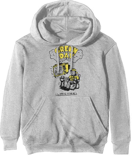 Green Day - Longview Doodle Hoodie/trui - XS - Wit