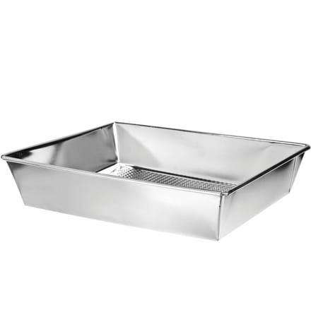Galicja Platino - Ovenbakplaat - 28x26x6 cm - Staal - Zilver