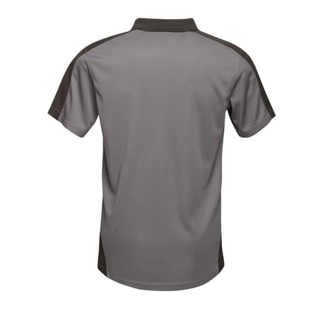 Regatta Herencontrast Coolweave Polo Shirt (Afdichting Grijs/Zwart)