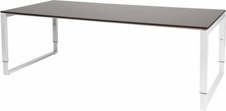 Vergadertafel - Verstelbaar - 220x100 logan - wit frame