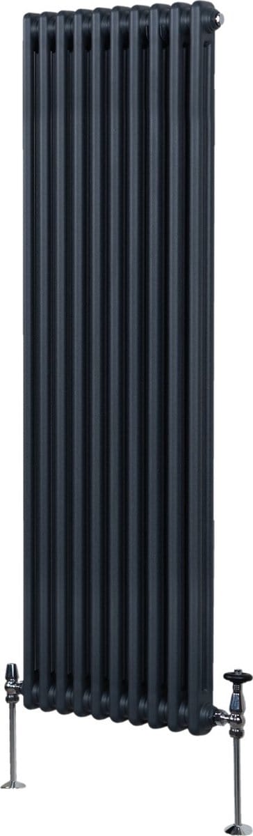 Verticale 2-kolomsradiator - grijs - 1800x472 mm - 5300 btu