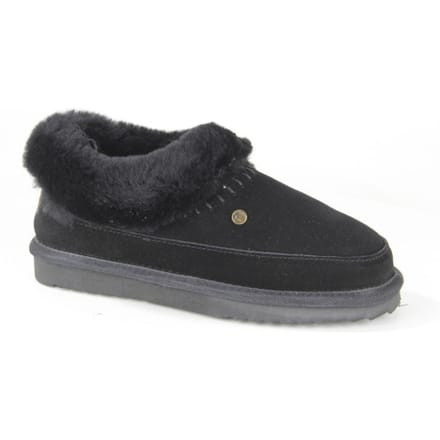 Warmbat Barraba black/black dames pantoffel (gesloten hiel)
