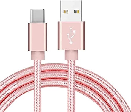 USB C kabel Roze - Oplaadkabel - usb c naar usb A kabel