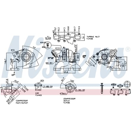Supercharger, drukvulling NISSENS 93071