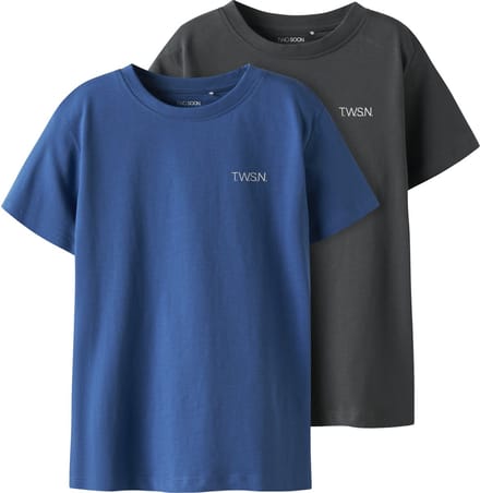 NAME IT - TKMJOX 2P SS LOGO TOP NOOS - Jongens - Blouses