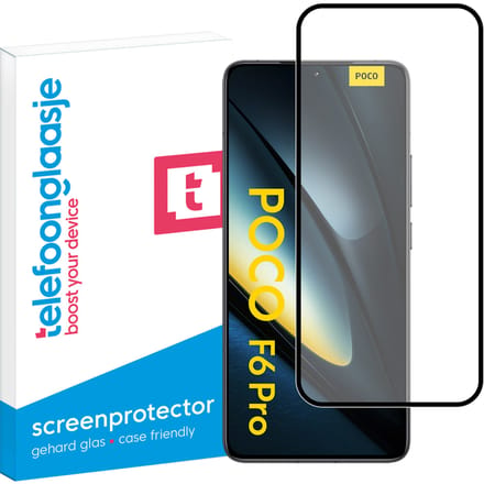 Xiaomi Poco F6 Pro screenprotector Edge to Edge