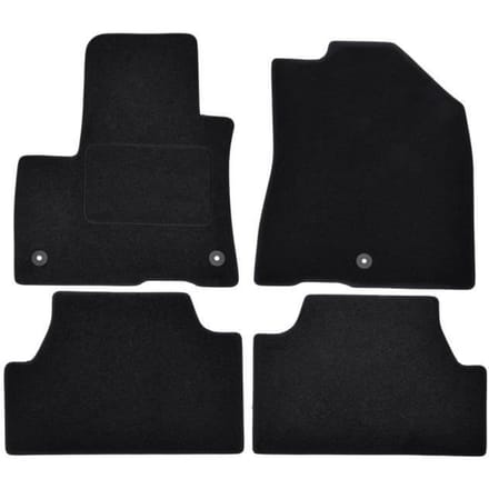Tapis de sol - Kia - Soul Electric - Velours noir - 4 pièces - Antidérapant