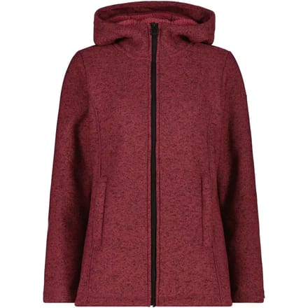 Dames hoodie van nepbont CMP Knit Tech