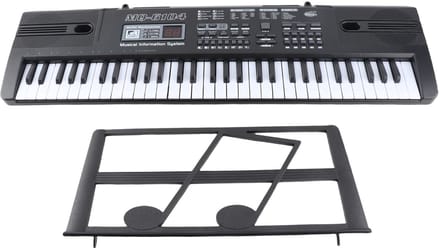Kinder Keyboard 61 Toetsen met Microfoon – Elektronische Piano Kinderen 16 Klanken 10 Ritmes USB Batterij