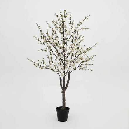 Countryfield Kunstplant Prunus Sakura – Wit – Ø100 cm – Hoogte 180 cm