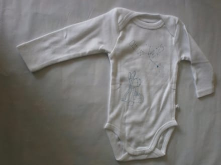 noukie's , 2 pack body set , uni , wit , lange mouw , paco 6 maand 68