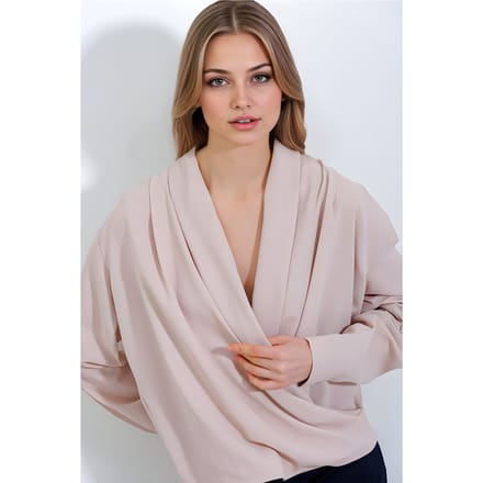 Sjaalkraag Losse Pasvorm Blouse