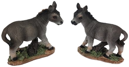 PIA Soft Toys - Set van 2 Ezel Speelfiguren - 2 ass. - 6.5 cm
