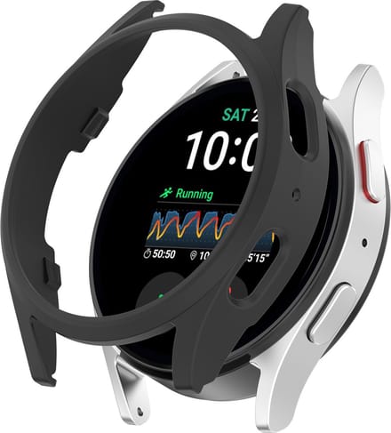 Strap-it PC hard case hoesje - geschikt voor de Samsung Galaxy Watch 7 44mm (zwart)