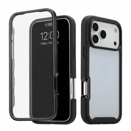 imoshion Hoesje - Geschikt voor Apple iPhone 18 Pro Max / 17 Pro Max - 360° Full Protective Case - Zwart