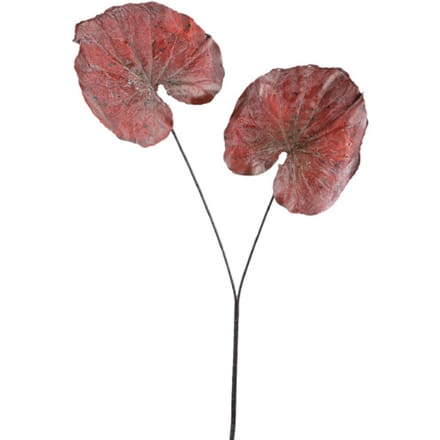 PTMD - Kunstblad Leaves - Rood - 62x57x90cm
