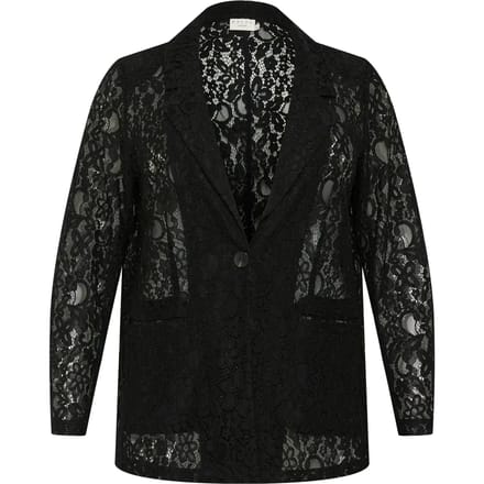 Blazer voor dames KAFFE Curve Lorani Lace