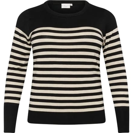 Kaffe Curve KClizzy Striped Knit Pullover Dames - Maat M