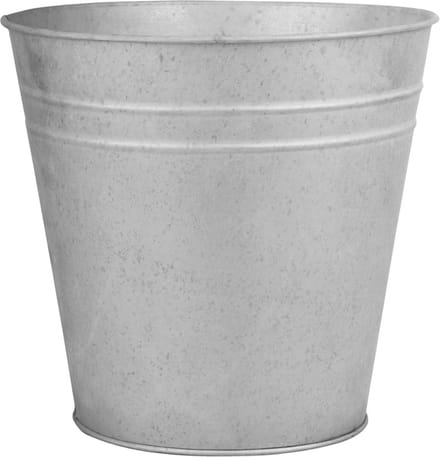 Oud zink bloempot 25 cm