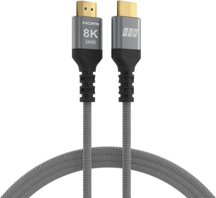 EFB Elektronik HDMI-21-00003 HDMI kabel 2 m HDMI Type A (Standaard) Zwart, Grijs