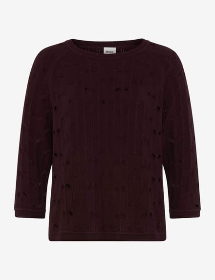 Brax Dames Trui  Style NALA blackberry violet, donkerpaars, maat 32