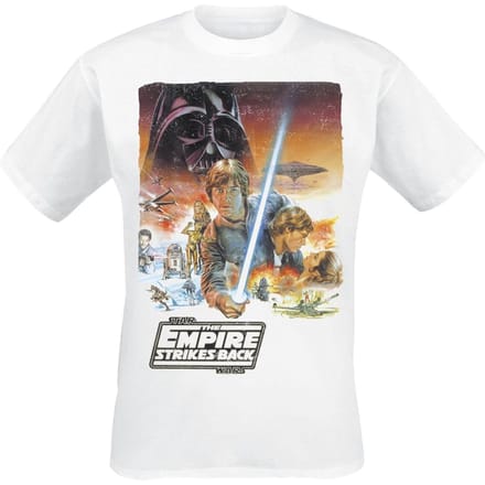 Star Wars Unisex volwassen Episode 5 Poster T-shirt (Wit)