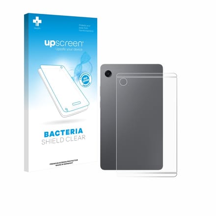 upscreen - Screenprotector voor Samsung Galaxy Tab A11 8.7" (Achterkant) - Folie Beschermfolie transparant antibacterieel