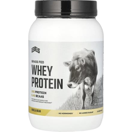 Levels, Grasgevoed Wei Eiwitpoeder, Vanilleboon, 2 lb (907 gram)
