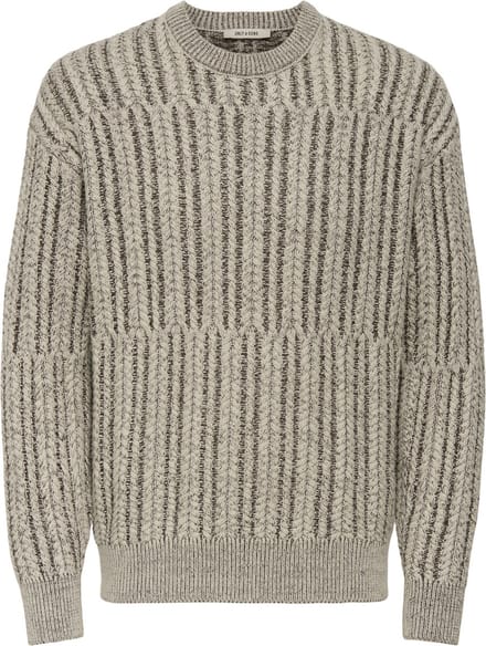 ONLY&SONS - ONSFILL RLX LS CABEL CREW KNIT - Heren - Gebreide truien