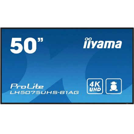 iiyama 127 cm 4K UHD professioneel digitaal signage beeldscherm met Android OS, FailOver en Intel SDM slot, 24/7