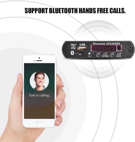 Draadloze Bluetooth Audiomodule voor Auto met USB en TF Kaartsleuf