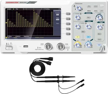 Digitale Oscilloscoop 200MHz met 2 Kanalen en 7 Inch TFT-LCD Scherm