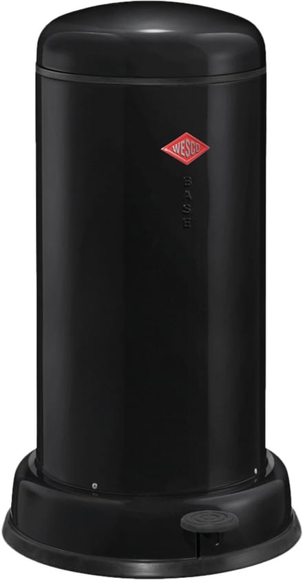 WESCO Baseboy Prullenbak met Soft Close | 20 Liter | Metaal - Zwart | Pedaalemmer