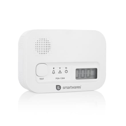 Smartwares FGA-13041 - Koolmonoxidemelder CO melder - 85 dB - Levensduur 10 jaar - BSI Gecertificeerd