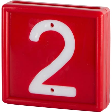 Genummerde markeerkraag om op de armband te schuiven Kerbl N°2 (x10)
