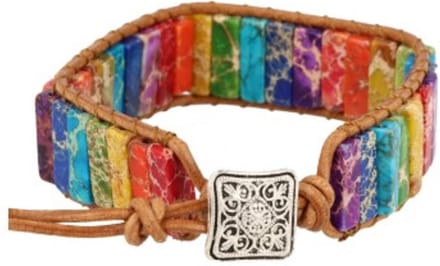 Chakra leren armband gipsy-style