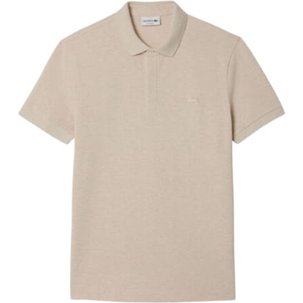 Lacoste Paris Stretch Pique Polo Regular Fit - grijs beige