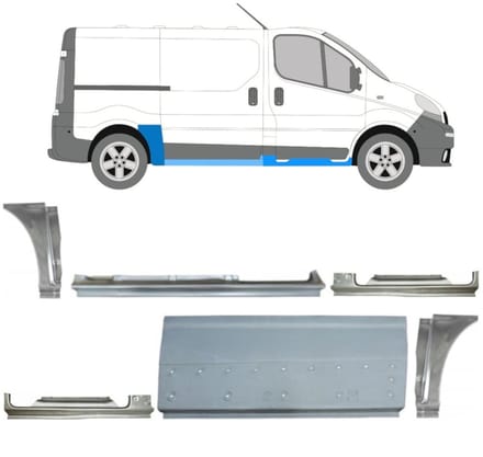 Reparatiepaneel set voor Renault Trafic 2001-2014
