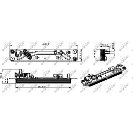 Olie radiator, automatische versnellingsbak NRF 31285