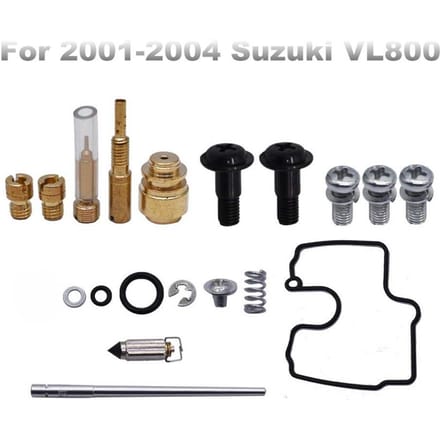 Kit de reconstruction de carburateur pour Suzuki VL800 Intruder Volusia 2001 – 2004, 1 ensemble black