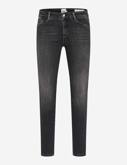 Brax Dames Jeans  Style ANA USED DARK GREY, denim donkergrijs, maat 40K