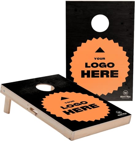 Gepersonaliseerde Cornhole Set - Gooi Spel - Buitenfeesten - Uniek Eigen Ontwerp - 90x60cm - Beige