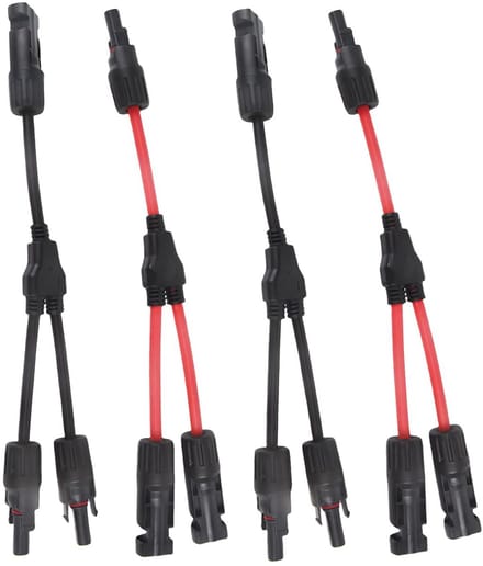 Zonne-Aansluitkabel Set: 2 Paar Y-Adapter voor Parallelle PV Panel Verbinding