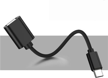 OTG Host kabel van USB-C naar normaal USB-A 2.0/3.0, adapter / verloop-stekker voor o.a. MacBook