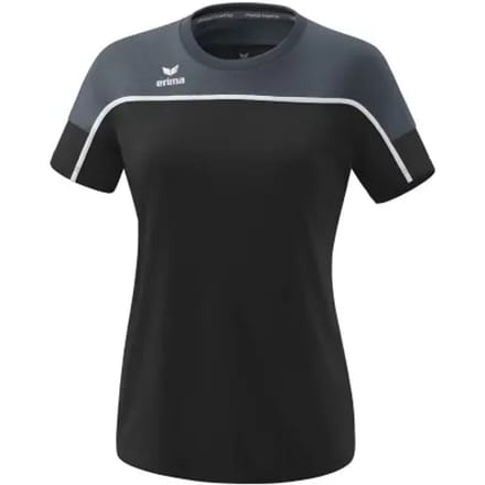 Erima Change T-Shirt Dames - Wit / Slate Grey / Zwart | Maat: 38