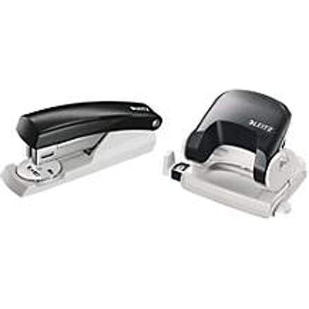 LEITZ® perforator 5038 + nietmachine 5501 SET, zwart