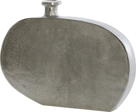 Light&living Vaas deco 32x3,5x30 cm OBIDA ruw nikkel