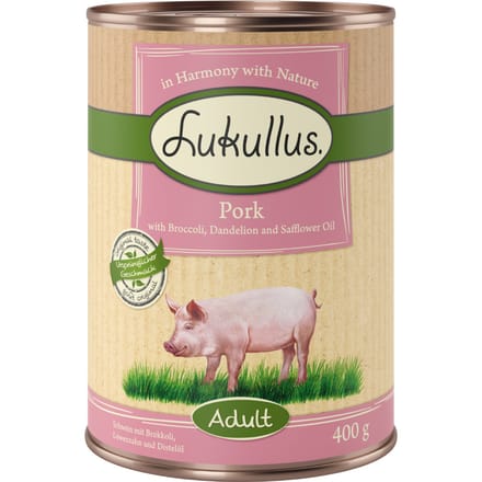 Lukullus Varken & Broccoli Graanvrij - 6 x 400 g
