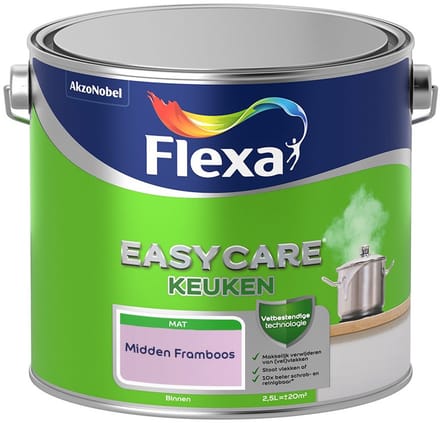 Flexa - Easycare Keuken - Midden Framboos - Mengverf - 2,5 L