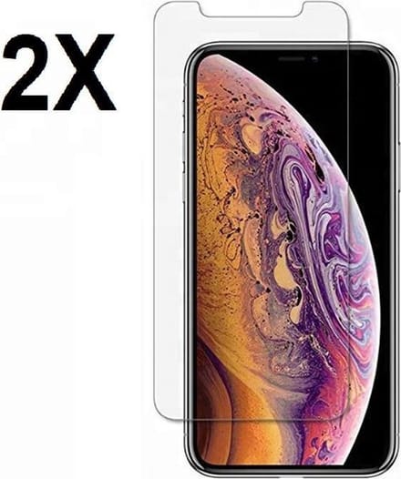 Geschikt voor iPhone 11 Pro Max Screenprotector - 11 Pro Max Screen Protector 2x Bescherm Glas